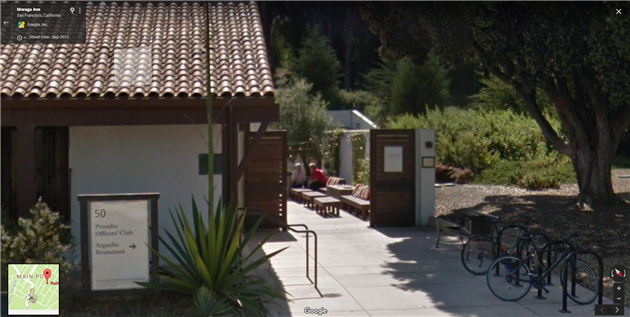 Arguello September 2017 on Street View