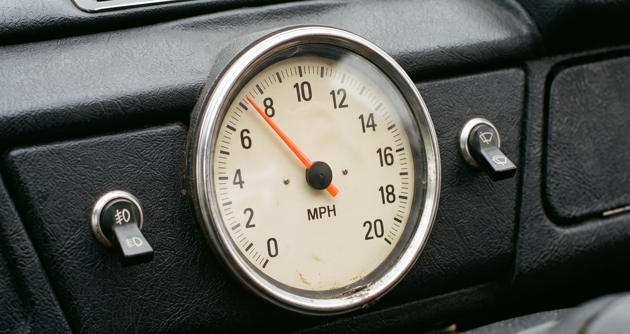 Recent spec UK speedometer