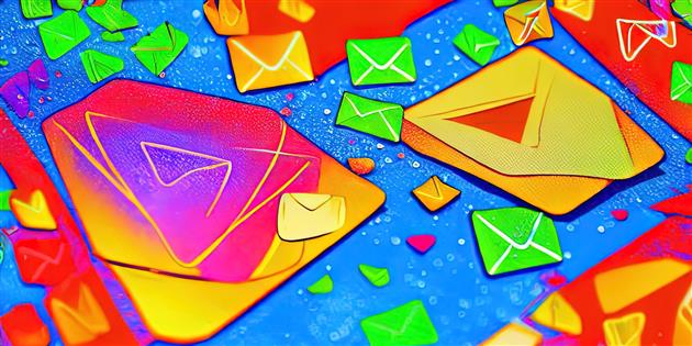 Illustration of wastefully printed emails